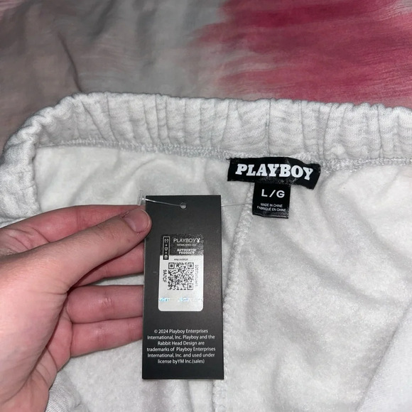 Playboy Cargo Gray Sweatpants NWT Large - Picture 4 of 5